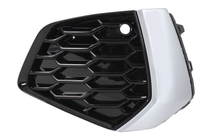Grila bara Fata Stanga plastic, aluminiu negru potrivit AUDI A3, A3 ALLSTREET 11.19- 07.16-