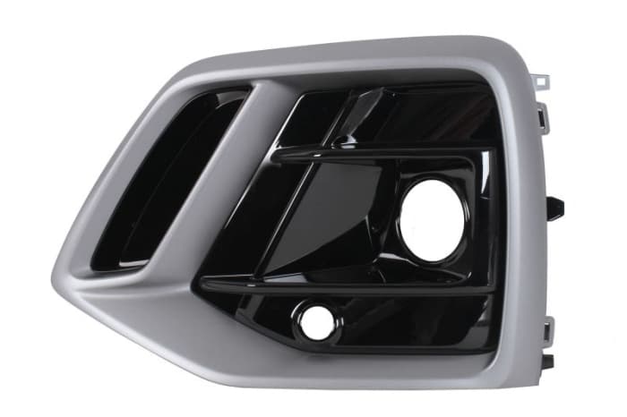Grila bara Fata Stanga RS, cu orificii senzori parcare, plastic, negru lucios titan potrivit AUDI Q5 06.16- 01.17-10.20