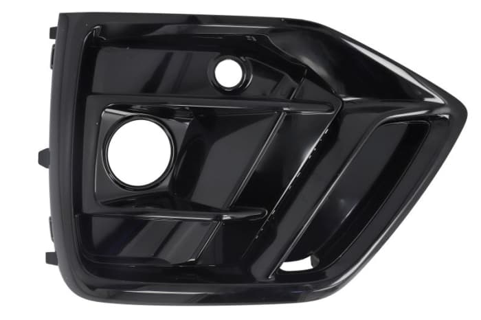 Grila bara Fata Stanga S-LINE, cu orificii proiector ceata, cu orificii senzori parcare, negru lucios potrivit AUDI Q5 06.16- 01.17-10.20