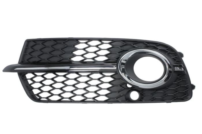 Grila bara Stanga S-LINE, cu orificii senzori parcare, plastic, crom negru potrivit AUDI Q5 10.08-05.17 11.08-06.12