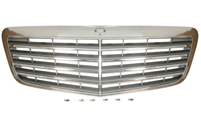Grila fata clasic, completa, crom gri MERCEDES Clasa E intre 2006-2010