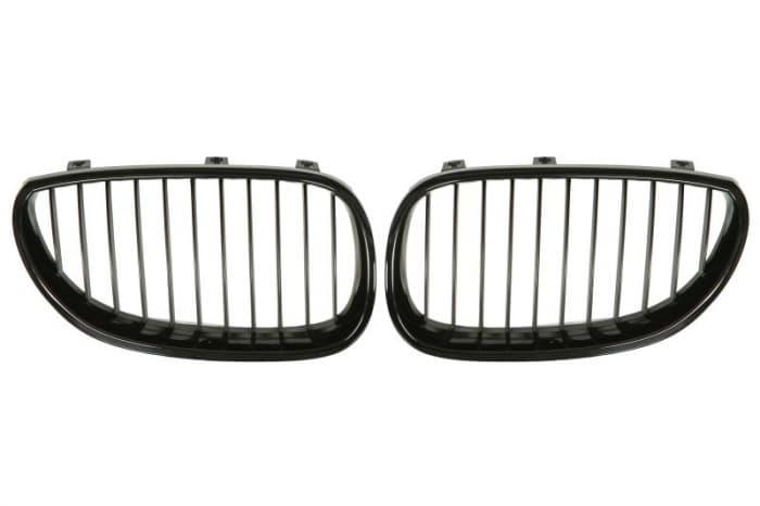 Grila fata Dreapta Stanga (negru negru lucios) potrivit BMW 5 (E60), 5 (E61) 2.0-5.0 12.01-12.10 07.03-12.10