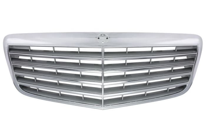 Grila fata ELEGANCE, completa, crom argintiu MERCEDES Clasa E intre 2006-2010