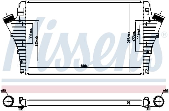 Intercooler CADILLAC BLS; FIAT CROMA; OPEL SIGNUM, VECTRA C, VECTRA C GTS; SAAB 9-3 1.9D dupa 2004