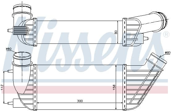 Intercooler CITROEN C8, JUMPY; FIAT SCUDO; LANCIA PHEDRA; PEUGEOT 807, EXPERT, EXPERT TEPEE; TOYOTA PROACE 2.0D dupa 2006