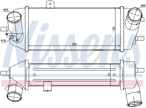 Intercooler HYUNDAI I20, IX20; KIA SOUL, VENGA 1.4D 1.6D dupa 2008