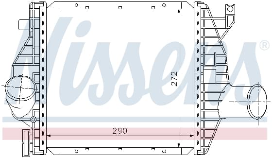 Intercooler MERCEDES V (638 2), VITO (638) 2.3D intre 1996-2003