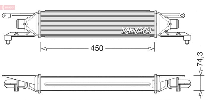 Intercooler potrivit ALFA ROMEO MITO; FIAT GRANDE PUNTO, PUNTO, PUNTO EVO 1.3D 08.08-