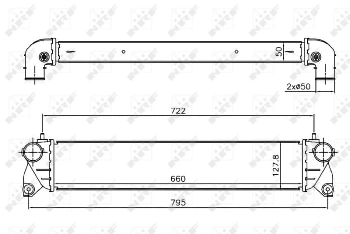 Intercooler potrivit FIAT SEDICI; SUZUKI SX4 1.9D 06.06-