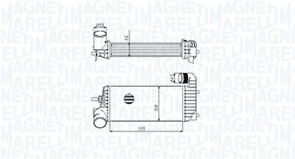 Intercooler potrivit FORD C-MAX II, FOCUS III, GRAND C-MAX, TOURNEO CONNECT V408 NADWOZIE WIELKO, TRANSIT CONNECT, TRANSIT CONNECT V408 MINIVAN 1.5D 1.6D 07.10-