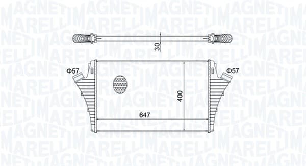 Intercooler potrivit HYUNDAI GRAND SANTA FE; OPEL SIGNUM, VECTRA C, VECTRA C GTS; SAAB 9-3 2.0-2.8 04.02-11.18