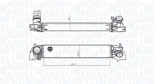 Intercooler potrivit MINI (F55), (F56) 1.2 1.5 09.13-