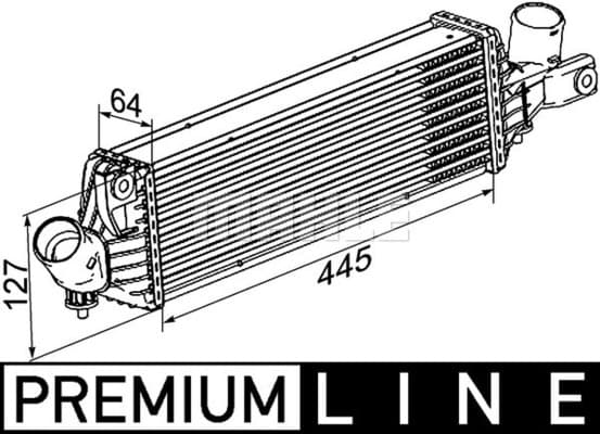 Intercooler potrivit NISSAN ALMERA II, ALMERA TINO, PRIMERA 1.9D 2.2D 03.00-