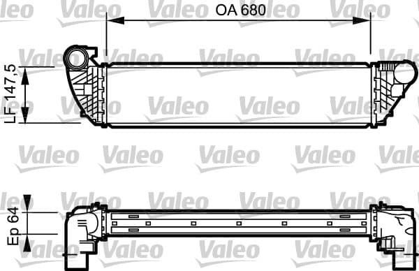 Intercooler RENAULT ESPACE IV, LAGUNA II 1.9D 2.0D 2.2D dupa 2001