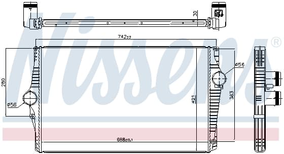 Intercooler VOLVO XC90 I 2.4D 2.5 2.9 intre 2002-2014