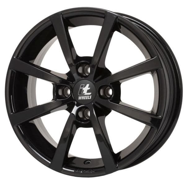 Janta aluminiu 6x15, 4x98, CH 58,1, ET: 35 model ITWHEELS Alisia, Negru Lucios