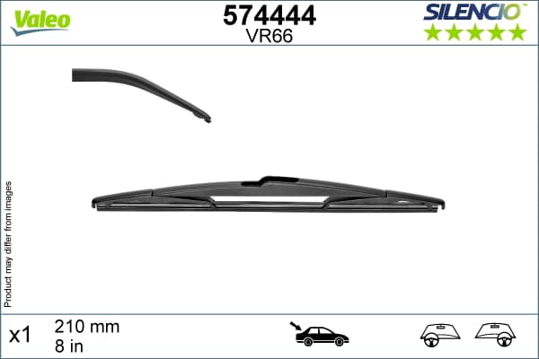 Lama stergator spate (1buc) Silencio 210mm potrivit CITROEN C3 AIRCROSS II 06.17-