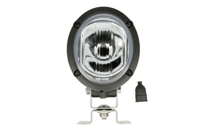 Lumina lucru (H3, 12 24V, 70W, lungime: 104mm, inaltime: 120mm, adancime: 100mm, amortizor; carcasa din plastic; Conector AMP; Optica FF; reglarea luminii) potrivit JOHN DEERE 3000, 5000