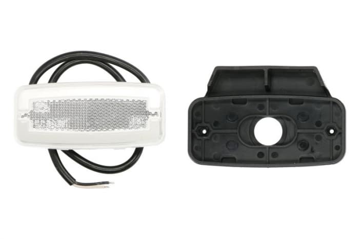 Lumini clarificare stanga dreapta, forma: oval, alb, LED, inaltime 52mm; latime 110,8mm; adancime 20,5mm, in relief, lungime cablu 500mm, cu cuier, 12 24V (tip: neon, IP68)