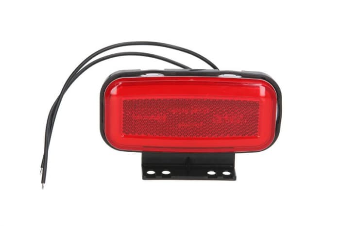 Lumini clarificare stanga dreapta, rosu, LED, inaltime 56mm; latime 117mm; adancime 20mm, in relief, lungime cablu 220mm, cu cuier, 12 24V (tip: neon)