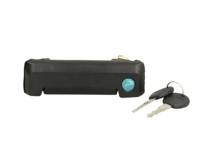 Maner usa culisanta dreapta exterior, cu incuietoare, negru VW TRANSPORTER IV intre 1990-2003