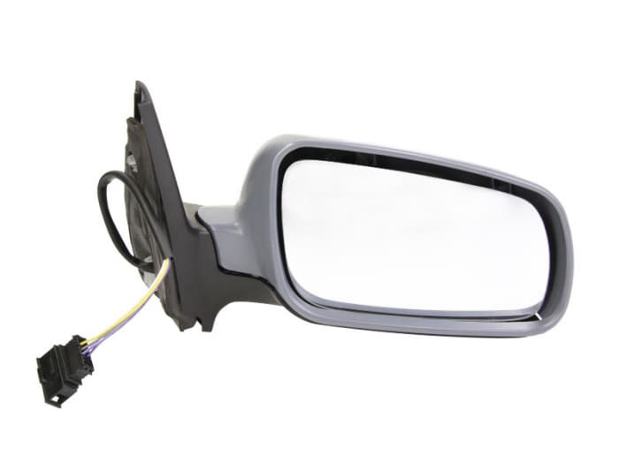 Oglinda dreapta VW GOLF IV intre 1997-2006 BORA intre 1998-2005 electrica, incalzita, convex, albastru, cu carcasa, mare