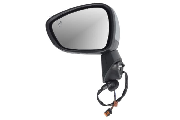 Oglinda laterala stanga electric, convex, cu incalzire, asistenta banda, grund, rabatare electrica potrivit OPEL CROSSLAND X 03.17-