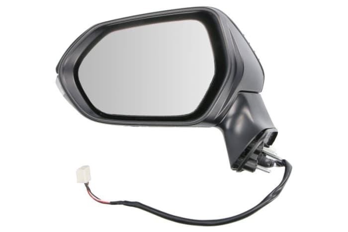 Oglinda laterala stanga electric, convex, cu incalzire, grund, semnalizator potrivit TOYOTA COROLLA E21, COROLLA SDN E21 03.18-