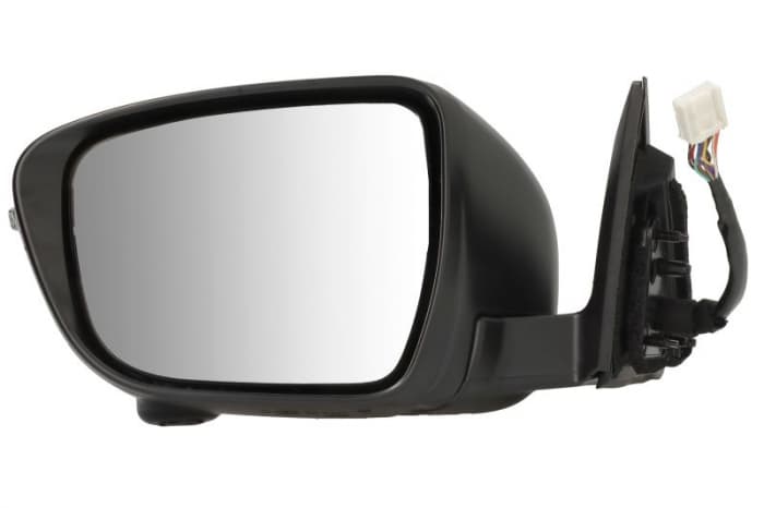 Oglinda stanga (electric, convex, cu incalzire, asistent schimbare banda, grund, cu semnalizator, cu camera) potrivit NISSAN ROGUE II, X-TRAIL III T32 01.14-08.22