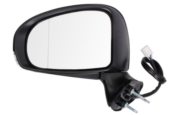 Oglinda stanga electrica asferica, incalzita, crom, pliere electrica TOYOTA AVENSIS T27 intre 2008-2015