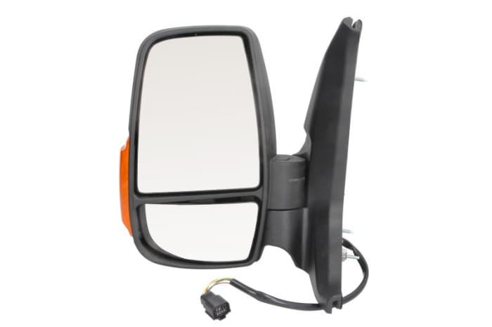 Oglinda stanga electrica incalzita, crom, scurt FORD TRANSIT dupa 2013
