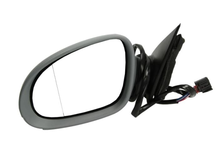 Oglinda stanga VW PASSAT B6 intre 2005-2010 electrica, incalzita, asferica, cu carcasa, cu semnalizare, pliabila electric, cu lumina exterioara, cu 9 pini