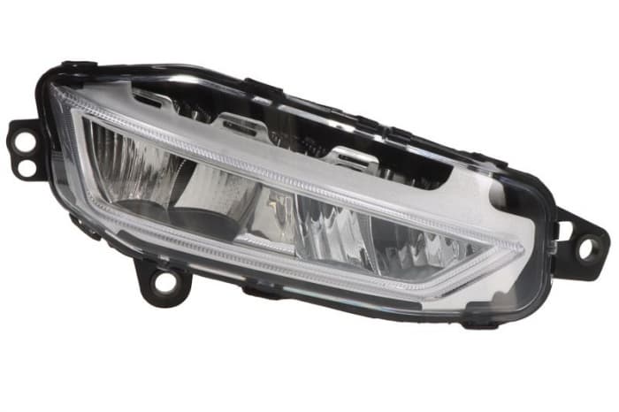 Proiector ceata dreapta (LED, rama argintie) 24V potrivit VOLVO FH III 02.20-