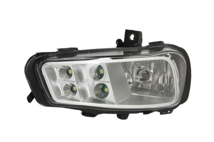 Proiector ceata Stanga (H11 LED, cu iluminare curba) 24V potrivit MERCEDES ACTROS MP4 MP5 07.11-