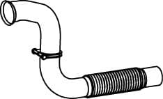 Racord evacuare (lungime:826mm) EURO 4 5 potrivit MERCEDES ATEGO 2 OM902.915-OM906.954 10.04-