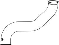 Racord evacuare (lungime:940mm) EURO 5 potrivit SCANIA P I, P,G,R,T, R I DC12.13-DC9.35 03.04-