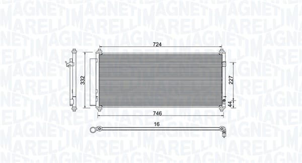 Radiator AC condensator cu uscator potrivit HONDA JAZZ III 1.2 1.3 07.08-