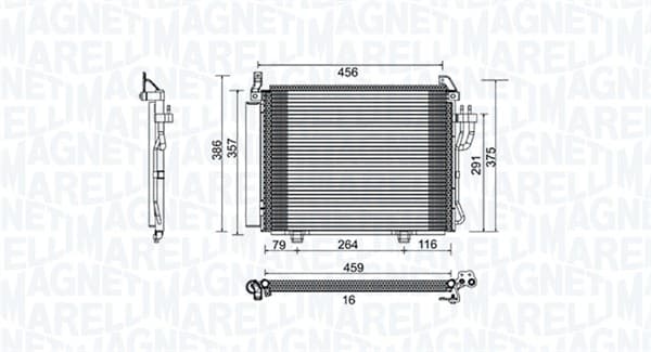 Radiator AC condensator cu uscator potrivit HYUNDAI I10 I 1.0 1.1 1.2 01.08-12.17