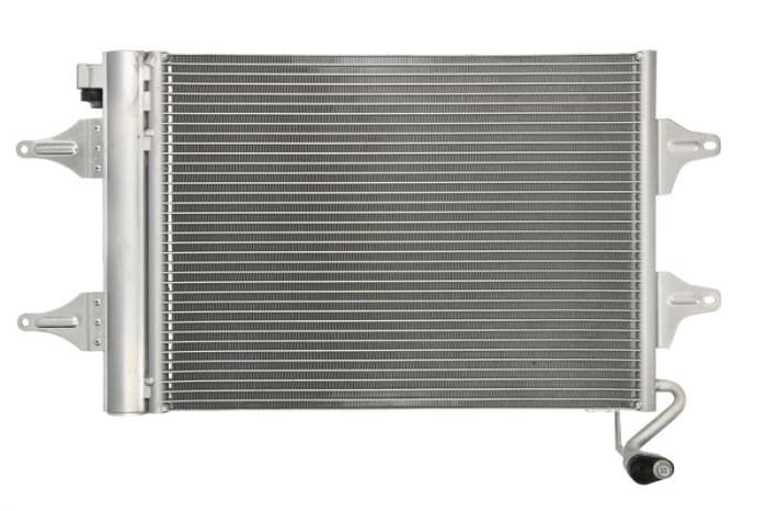 Radiator AC condensator cu uscator potrivit SEAT CORDOBA, IBIZA III; SKODA FABIA I, FABIA I PRAKTIK, FABIA II, ROOMSTER, ROOMSTER PRAKTIK; VW FOX, POLO, POLO IV 1.0-2.0 08.99-05.15