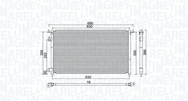 Radiator AC condensator potrivit HONDA CIVIC VII 2.0 09.01-09.05