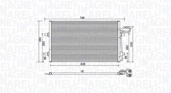 Radiator AC condensator potrivit VOLVO C30, C70 II, S40 II, V50 1.6-2.5 12.03-12.12