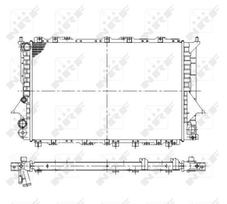 Radiator apa racire motor AUDI 100, A6 1.8-2.5D intre 1990-1997