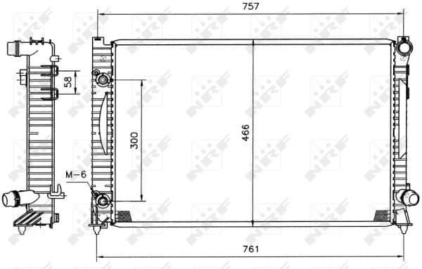 Radiator apa racire motor AUDI A6 4.2 intre 1998-2005