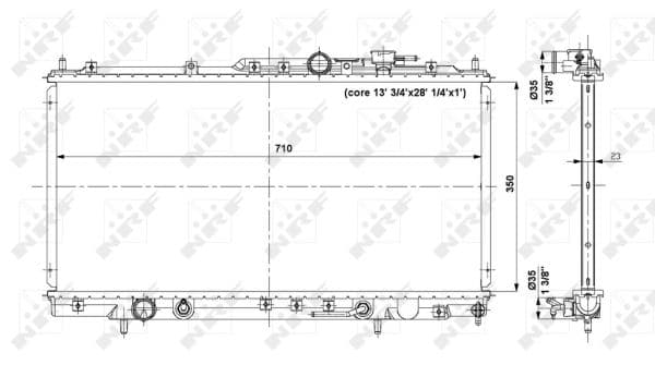 Radiator apa racire motor CHRYSLER SEBRING 2.0 2.4 2.7 intre 2001-2007