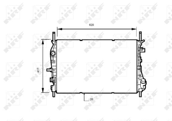 Radiator apa racire motor FORD MONDEO III 2.0D-3.0 intre 2000-2007