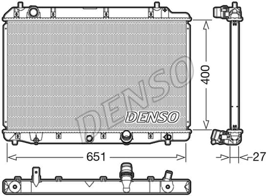 Radiator apa racire motor HONDA CR-V II, FR-V 2.2D dupa 2005