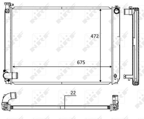 Radiator apa racire motor LEXUS RX 3.3H intre 2004-2008