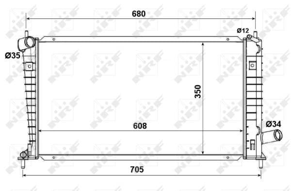 Radiator apa racire motor SAAB 9-5 2.0 2.3 2.3ALK intre 1997-2009