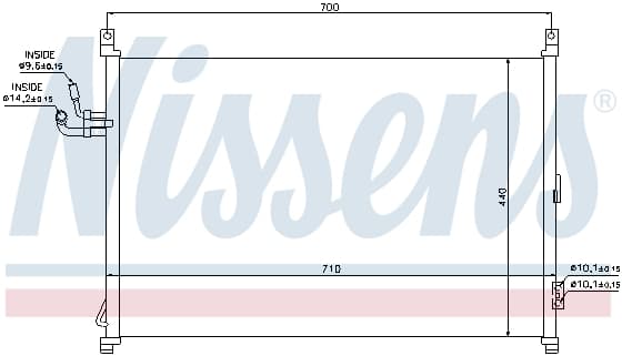 Radiator clima AC INFINITI M45 4.5 dupa 2005