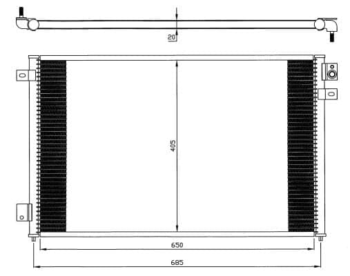 Radiator clima AC JAGUAR S-tip 3.0 4.0 intre 1999-2007